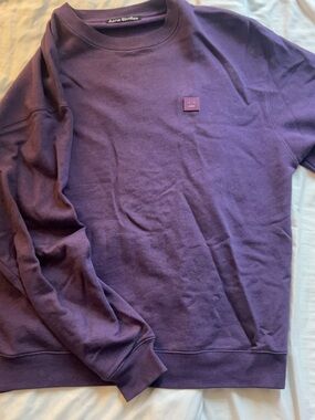 Acne Studios Purple Crewneck Sweater